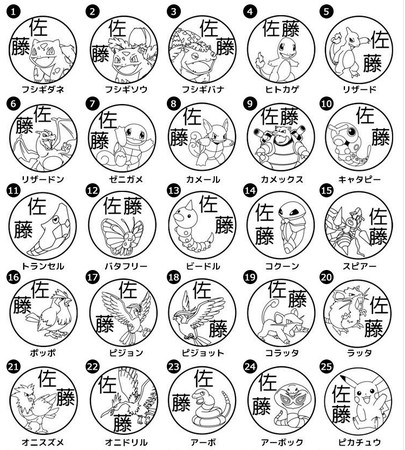 もちものに押してポケモンゲット！？カントー地方の151匹から選べるお名前つけはんこ「Pokémon PON ネームスタンプ」が正式発売開始。のサブ画像7