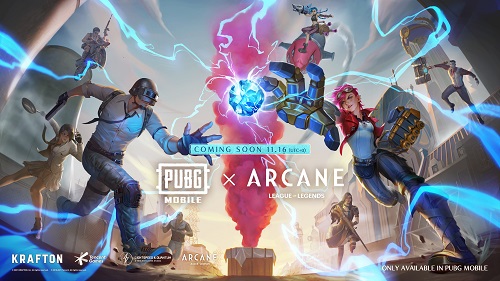 リーグ・オブ・レジェンド初のアニメーションシリーズ『Arcane（アーケイン）』の公開を記念して「Arcane」と「PUBG Mobile」 のコラボレーションが決定のサブ画像1