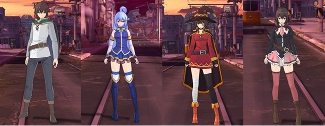 アニメ風オンラインRPG「ソウルワーカー」「この素晴らしい世界に祝福を！」コラボがスタート！のサブ画像9_【コラボ専用コスチューム】女性主人公はアクア、めぐみん、ゆんゆんに、男性主人公はカズマになりきることができる。