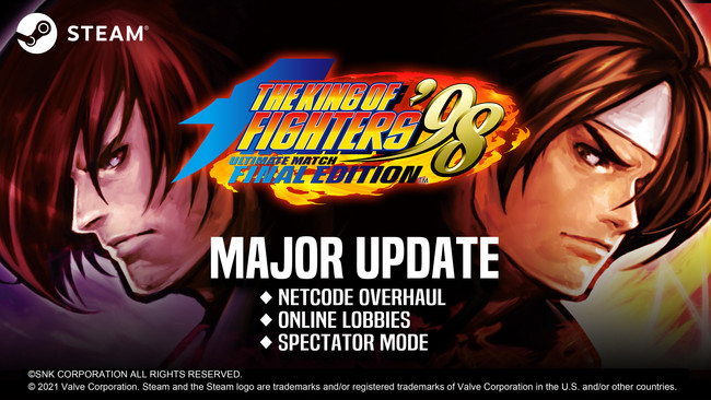 Steam対応『KOF ’98 UM FINAL EDITION』、ロールバック方式やロビー/観戦機能などの大型アップデートを本日実施！のサブ画像1