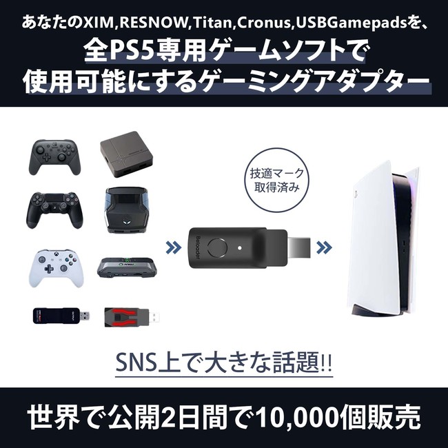 2022年最新ゲーミングコンバーター「Beloader」予約販売開始！全PS5専用ゲームソフトで使用可能！のサブ画像2