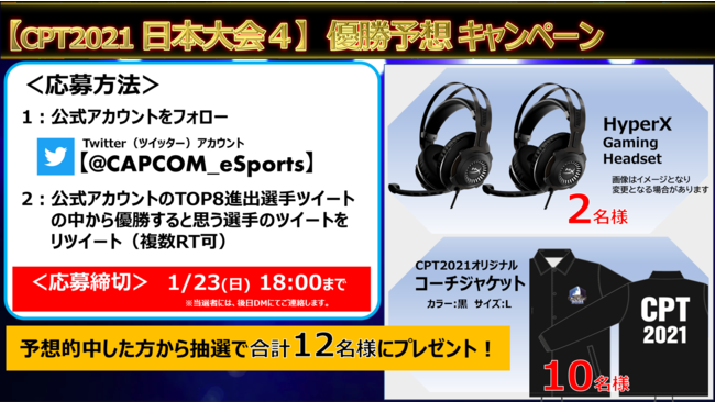 「CAPCOM Pro Tour 2021」日本大会4は1/22(土) PM4:25より開催！　北米＆カナダ-東大会２結果発表！　のサブ画像5