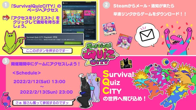 オンライン×多人数で遊ぶサバイバルクイズアクション『Survival Quiz CITY』の発売日が3/4に決定！ のサブ画像20