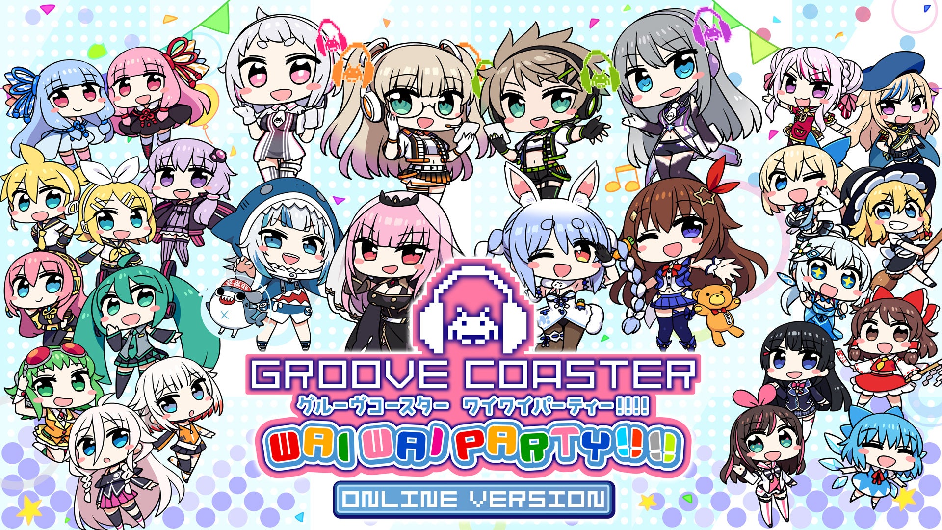 『グルーヴコースター ワイワイパーティー!!!!』「ホロライブプロダクション」所属人気VTuber「兎田ぺこら」と「森カリオペ」とのコラボ決定! 12月22日（木）グルコスに登場!のサブ画像1