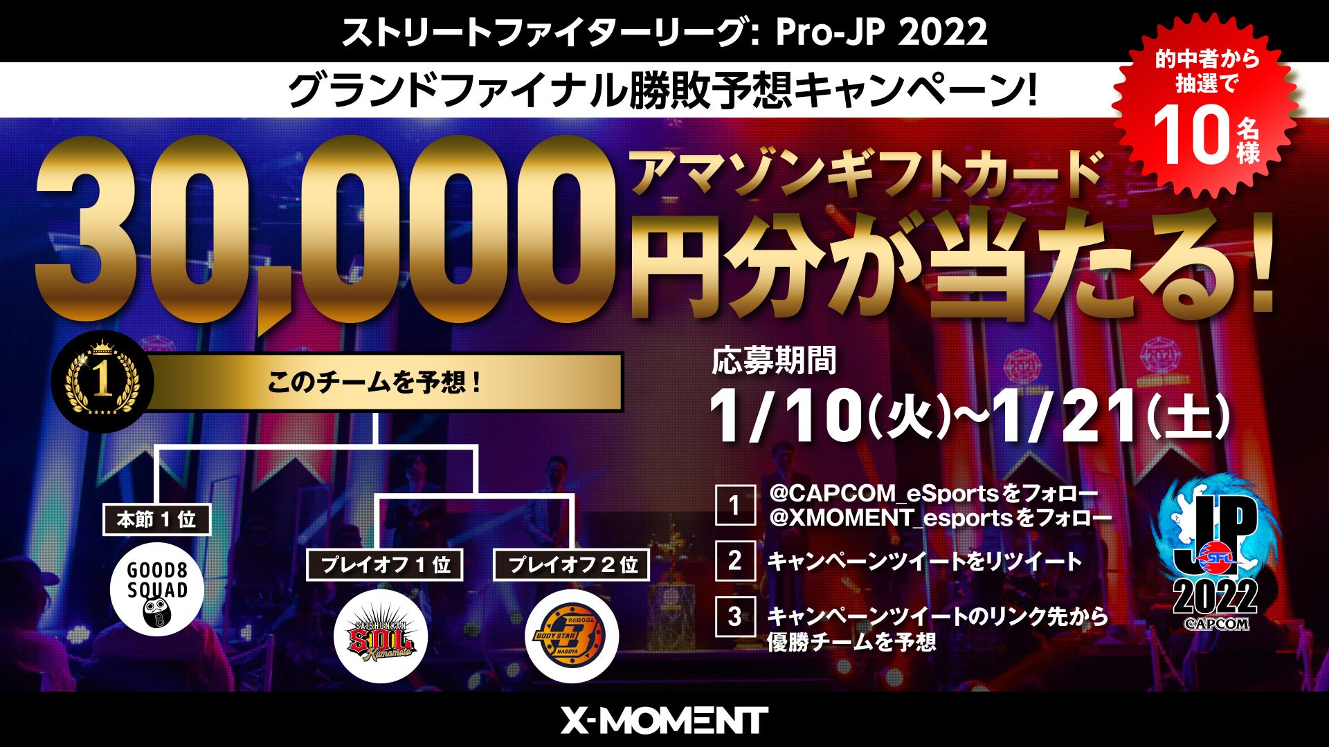 「ストリートファイターリーグ Pro-JP: 2022 グランドファイナル」会場観戦チケット本日19時より先着販売！　グランドファイナル勝敗予想キャンペーン開催！　のサブ画像3