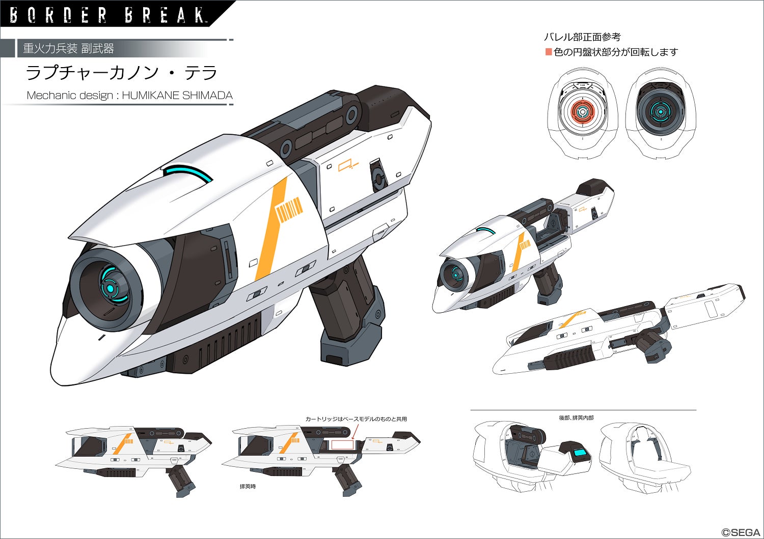 PS4™用ハイスピードロボットチームバトル『BORDER BREAK』人気イラストレーター「島田フミカネ」氏デザイン武器が登場！のサブ画像7