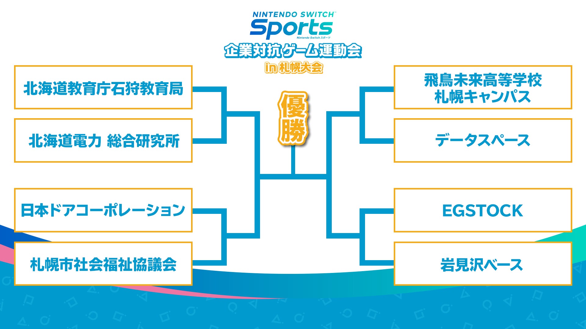 1月29日(日)開催迫る！　『Nintendo Switch Sports』企業対抗ゲーム運動会 in 札幌大会トーナメントの組み合わせを発表！のサブ画像2