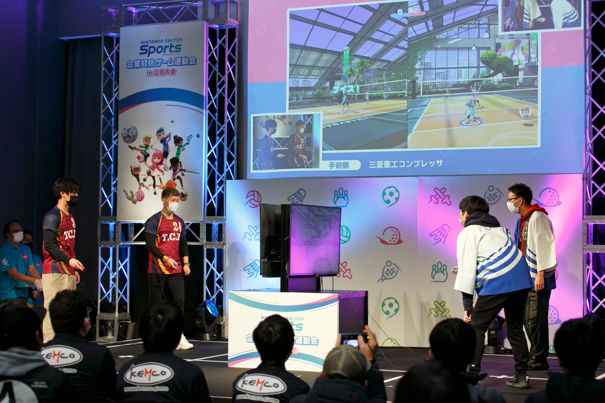 1月29日(日)開催迫る！　『Nintendo Switch Sports』企業対抗ゲーム運動会 in 札幌大会トーナメントの組み合わせを発表！のサブ画像3_【対戦風景（広島大会）】