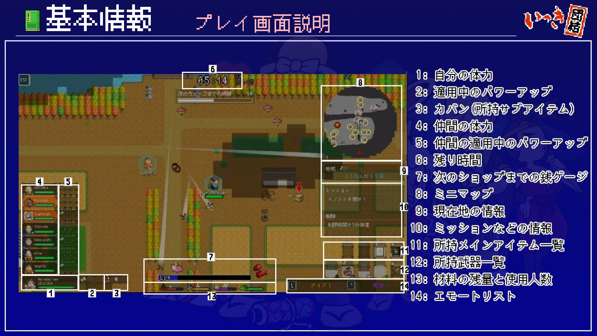 本日いざ開幕！「いっき団結」16人無双で大量弾幕！押し寄せる敵をなぎ倒せ！病みつき