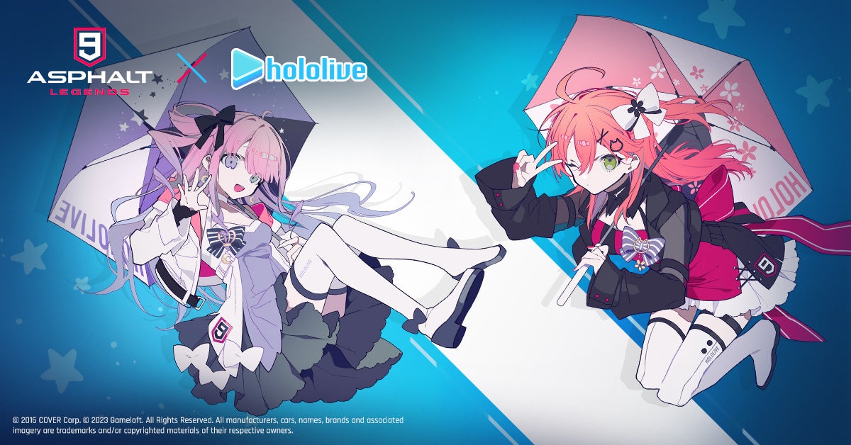 女性VTuberグループ「ホロライブ」、所属VTuber「さくらみこ」と「姫森ルーナ」が『アスファルト9: Legends』とのコラボイベントを開始！のサブ画像1