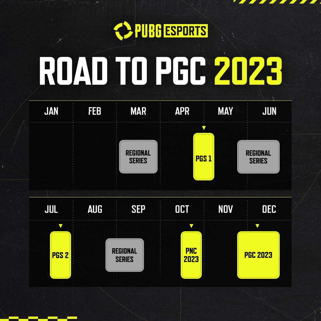 2023年Global PUBG Esportsのカレンダー更新のサブ画像1