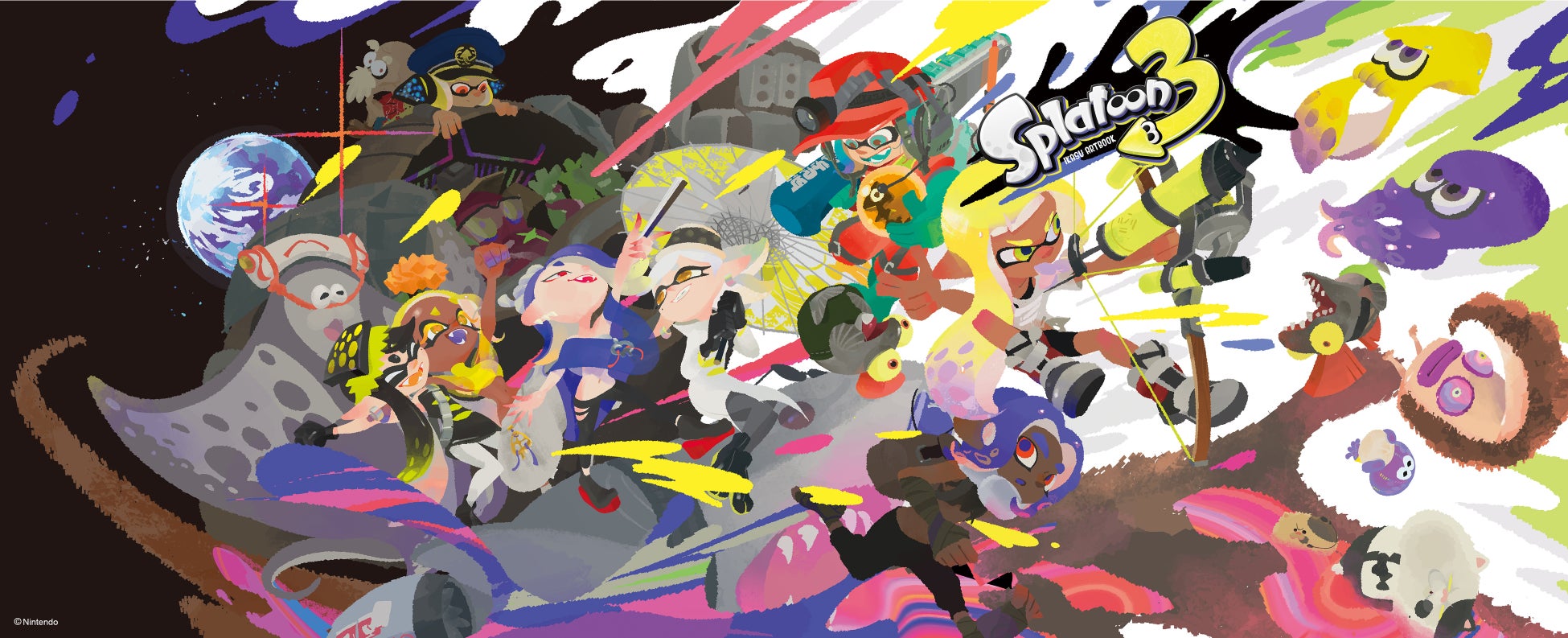 『スプラトゥーン3』のアートブックが本日3月31日発売！　シリーズ最大となる400ページの大ボリューム。数量限定の特製ポスター付き店舗限定特典も実施中！のサブ画像5