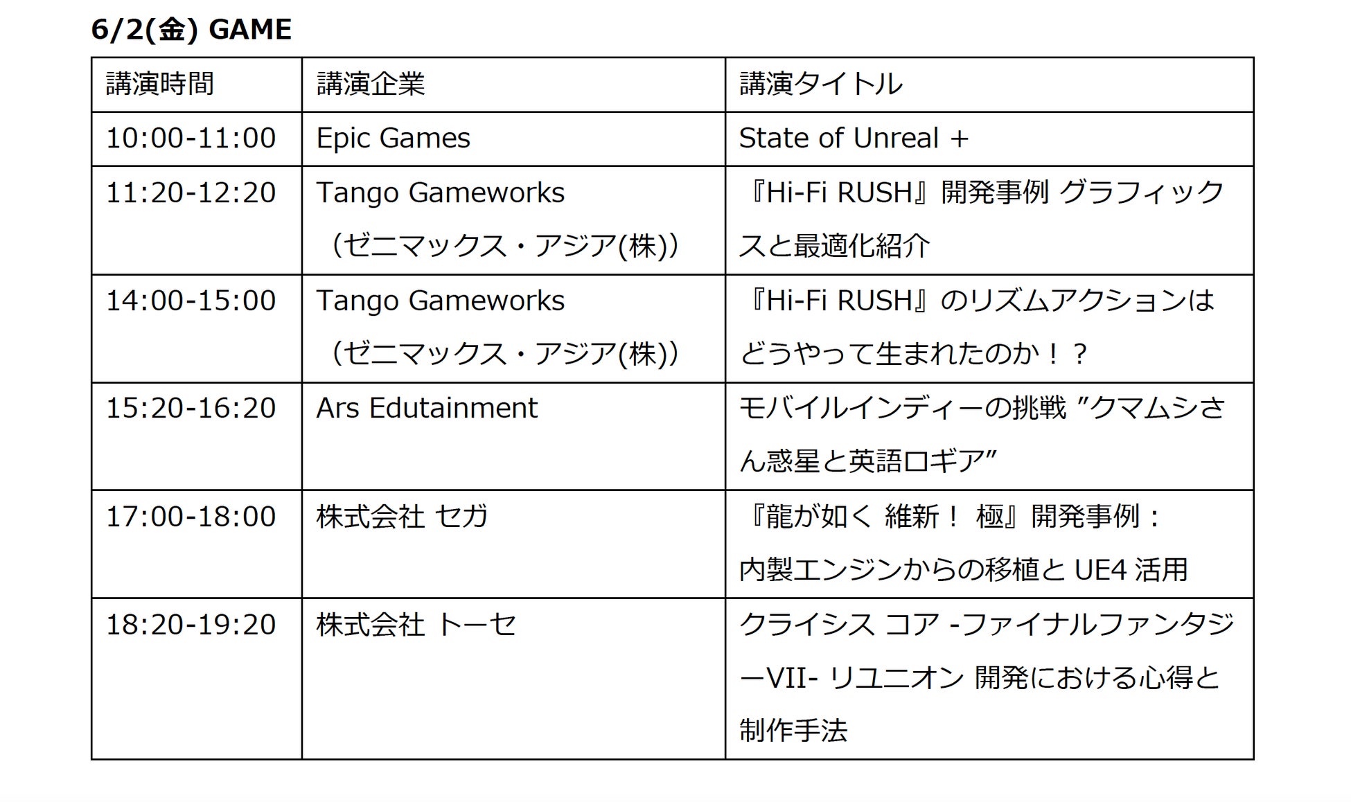 Epic Games 公式無料イベント「UNREAL FEST 2023 TOKYO」の講演一覧や、試遊展示タイトルを公開！さらにユーザ参加型企画「アンリアルクエスト5」の詳細も！のサブ画像2