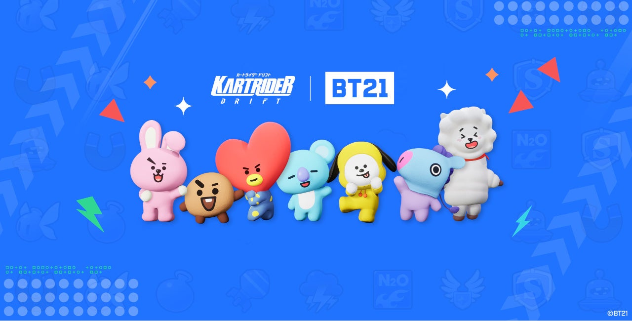 『カートライダー ドリフト』にユニバースター『BT21』キャラクターが登場！のサブ画像1