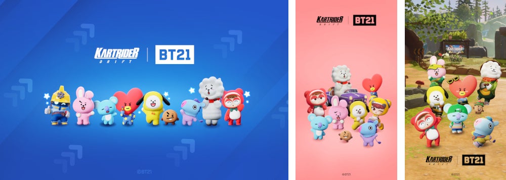 『カートライダー ドリフト』で『BT21』キャラクターの新アイテムを販売開始！のサブ画像5