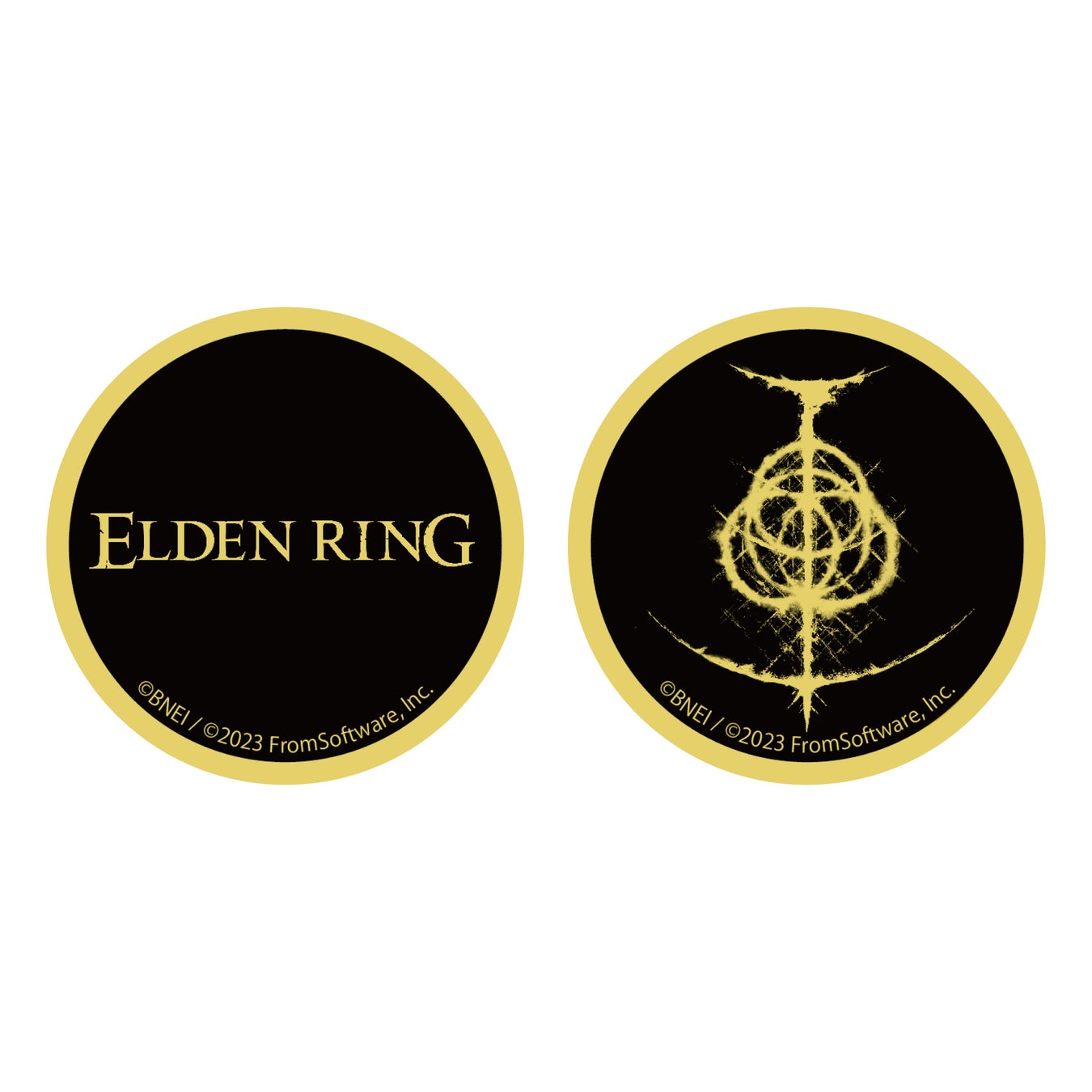 『ELDEN RING』の新商品が登場！特典がもらえるフェアが全国アニメイトで開催決定！のサブ画像11_メタルバッジセット ロゴ＆シンボル