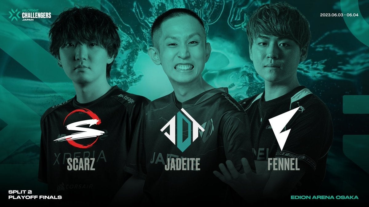 「VALORANT Challengers Japan 2023 Split 2 - Playoff Finals」「Jadeite」「SCARZ」「FENNEL」がオフライン大会に出場決定！のサブ画像1