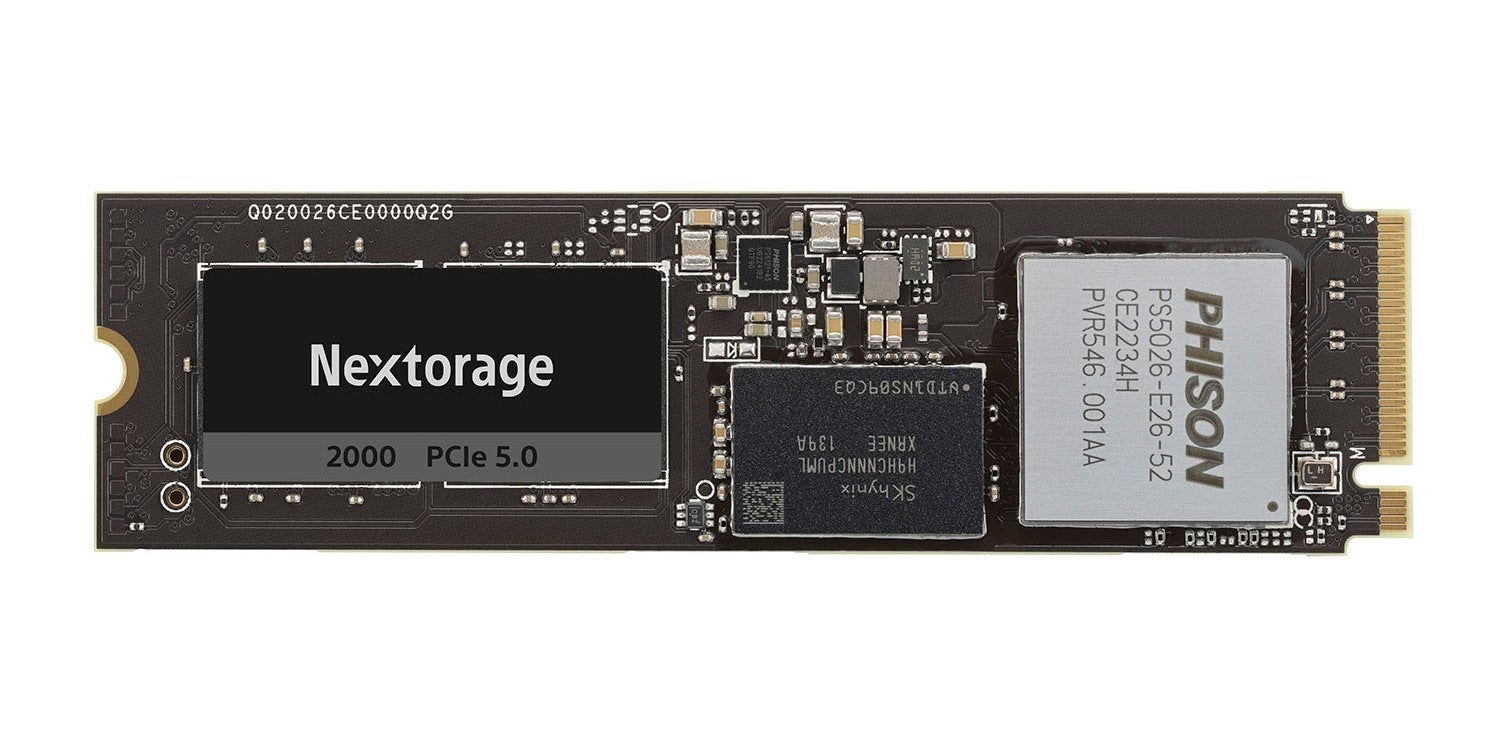 Nextorage PCIe®5.0 NVMe™ SSD NE5Nシリーズ 販売開始のお知らせのサブ画像2_ヒートシンク無しモデル NE5N1TB／FHNE SYM    　　NE5N2TB／FHNE SYM