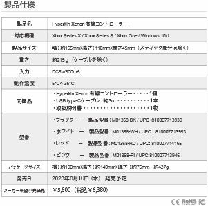 HYPERKIN、Xboxライセンス取得のゲームコントローラー、待望のＸｂｏｘ360コントローラーリメイクモデル 「Xenon」日本にも上陸！のサブ画像5