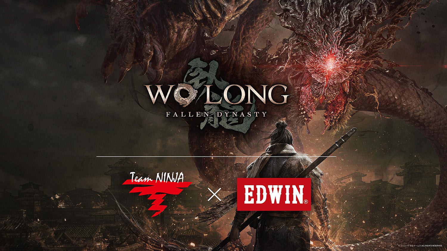 『Wo Long:Fallen Dynasty』×EDWINのコラボアパレルが発売。購入特典として、ゲーム内でのコラボ限定装備や、ぬいぐるみが付属。のサブ画像1