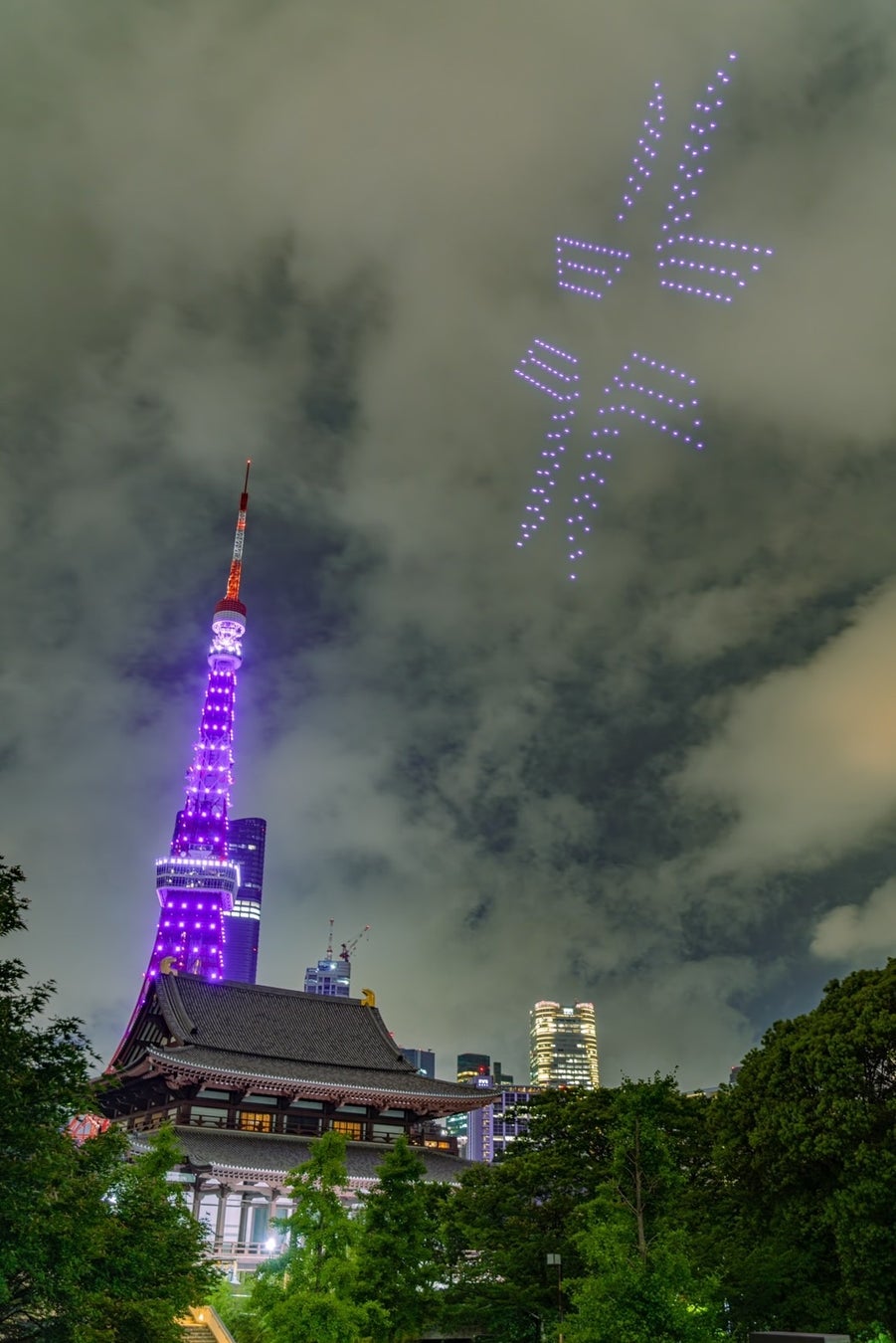 レッドクリフ、東京タワーのライトアップとコラボして都心の夜空をドローンで彩るのサブ画像2