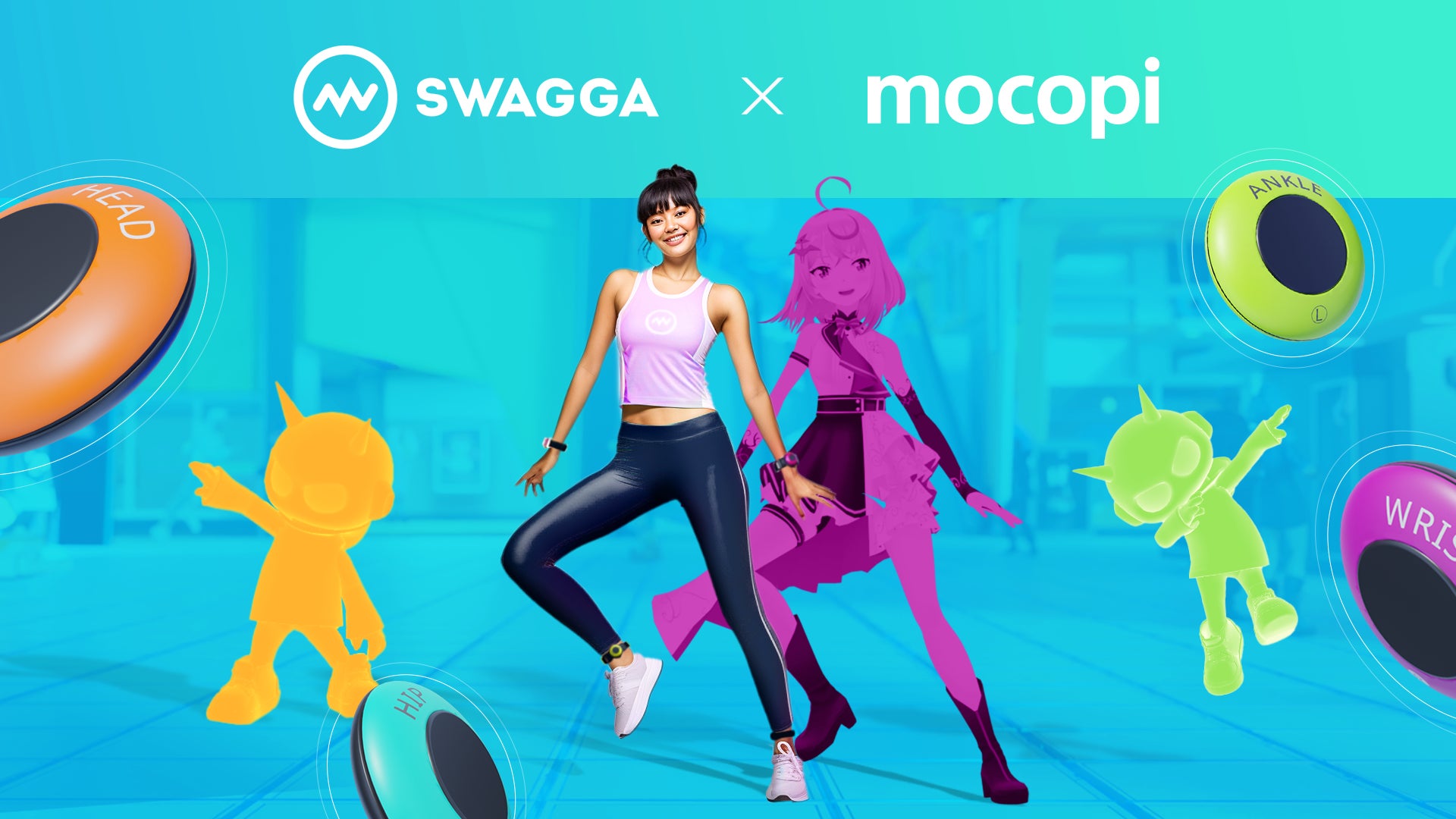 フィジタルファッションメタバース「SWAGGA」モバイルモーションキャプチャー『mocopi』を使ったダンスゲームの実証実験を開始！のサブ画像1