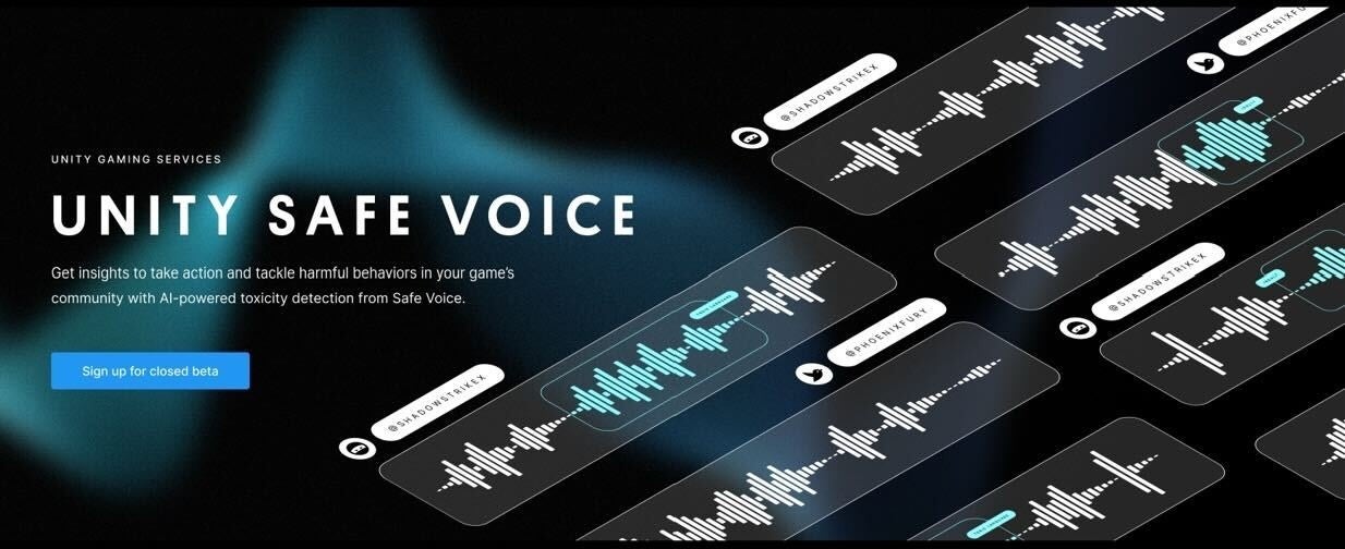 Unity、Safe Voice のクローズドベータを開始 - より安全なゲームコミュニティを促進する先進の迷惑行為対策ソリューションのサブ画像1