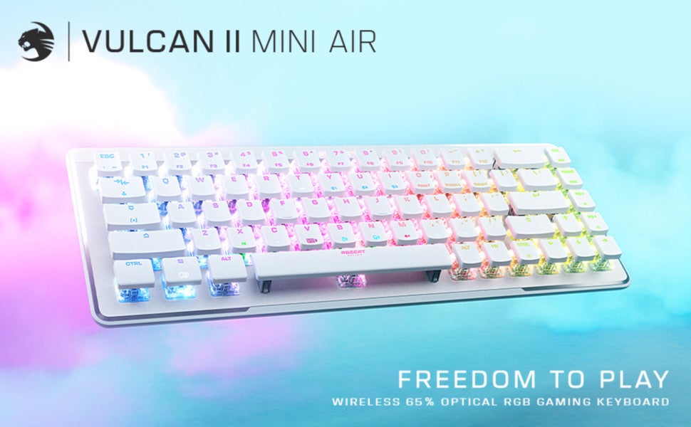 65%サイズで2.4GHz Wi-FiとBluetooth®接続に対応したワイヤレスゲーミングキーボードROCCAT「Vulcan II Mini Air」の販売を開始のサブ画像1