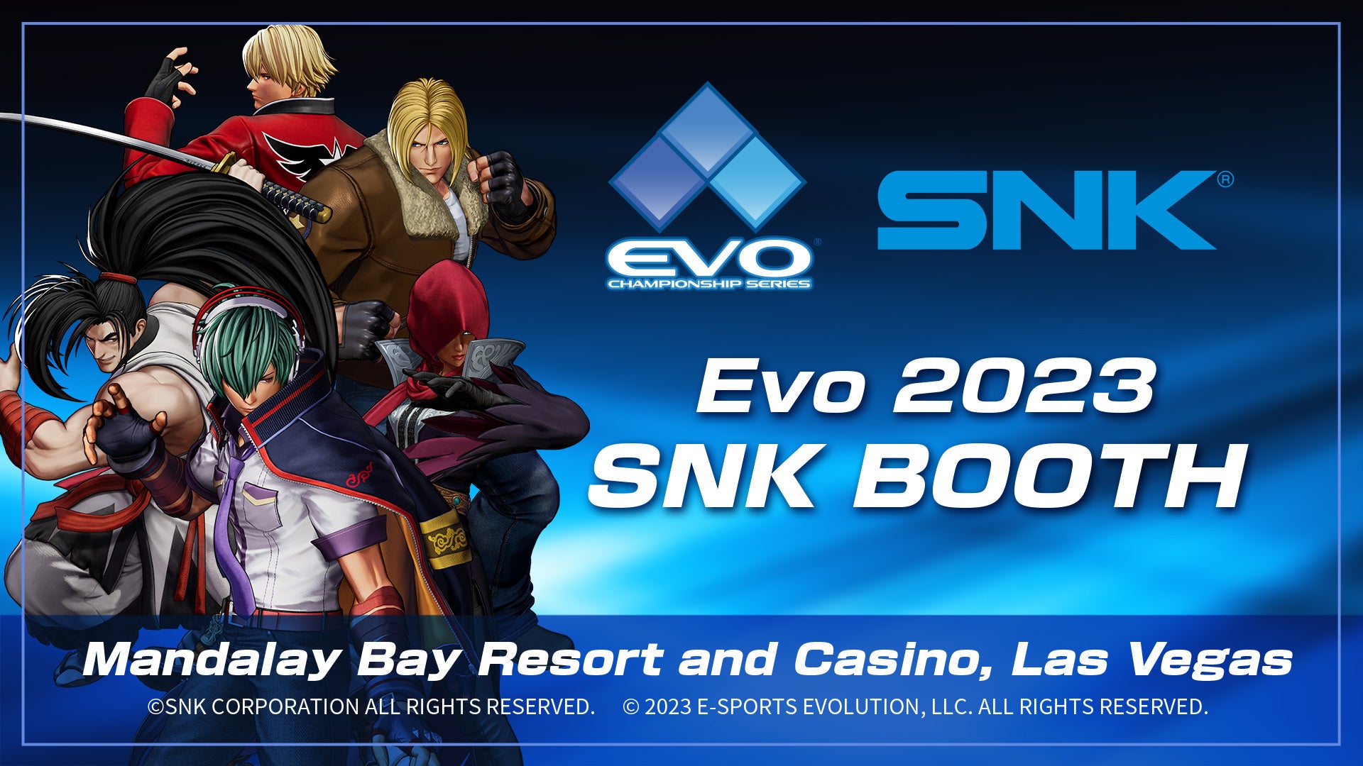 世界最大規模の格闘ゲーム大会「Evo 2023」にSNKブースを出展。SNKタイトルのサイドトーナメントやDLC先行試遊、サイン会などを開催！のサブ画像1