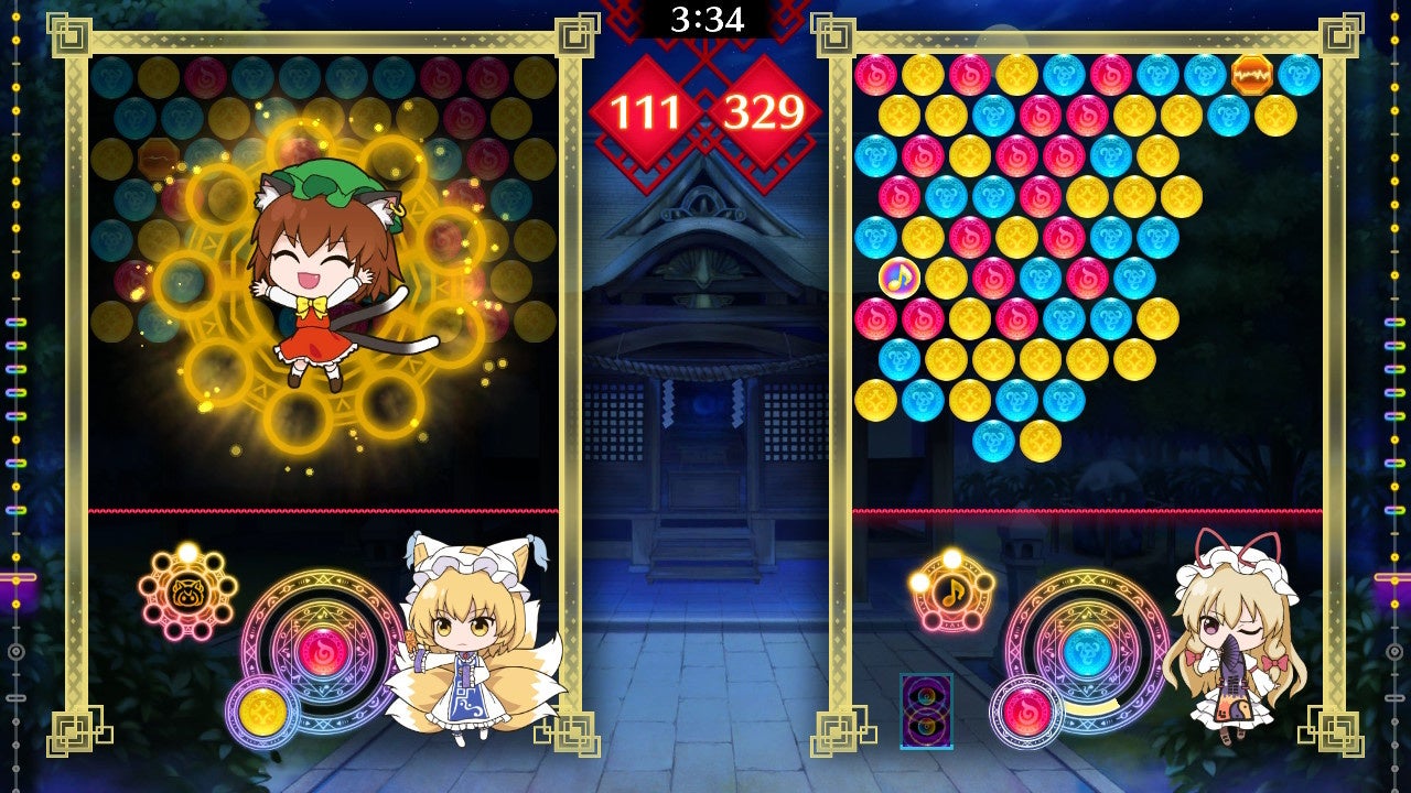 リズミカルパズルゲーム『東方スペルバブル』「キャラクターパック 八雲藍」本日7月20日（木）より配信開始！同日より無料のメジャーアップデート実施！新機能「ミッション」追加！のサブ画像3