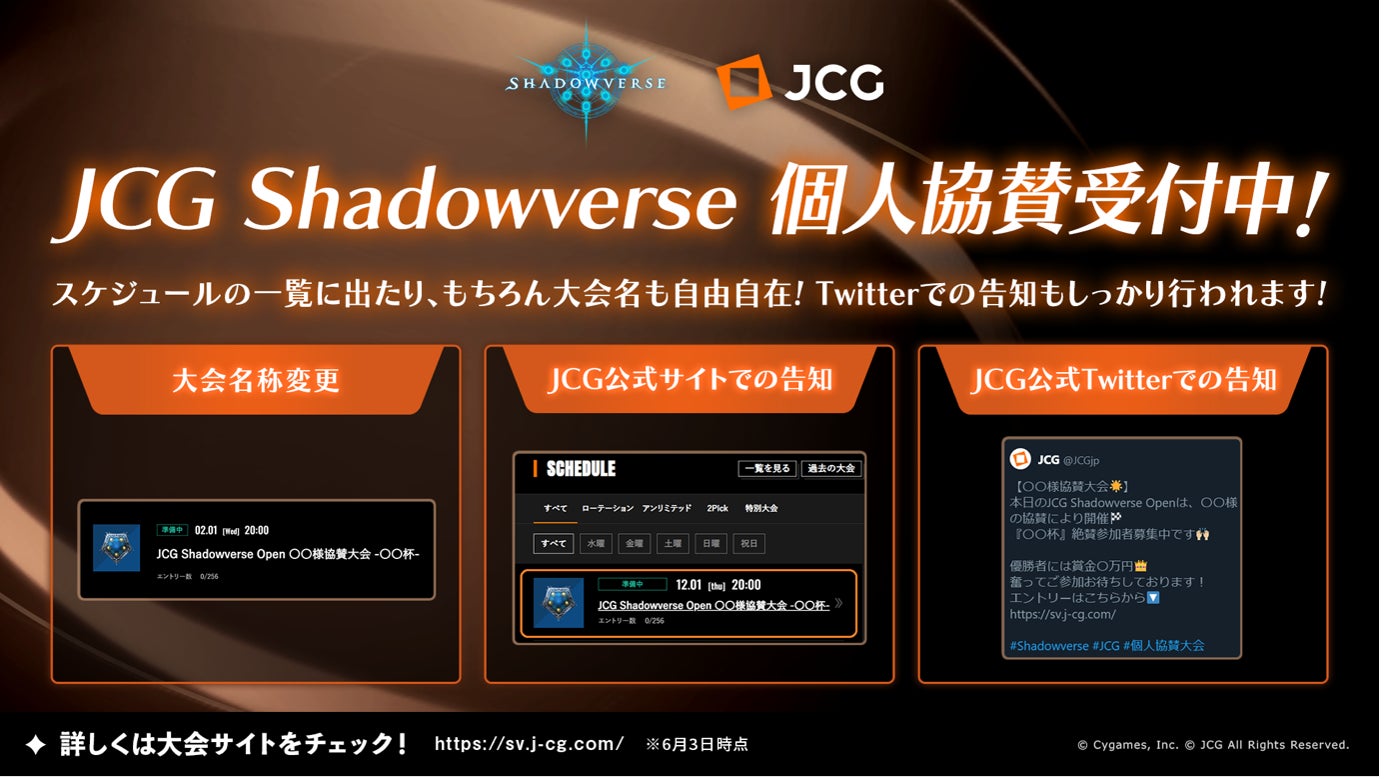 JCG Shadowverse Open、 個人協賛総額【100万円】を突破！のサブ画像2