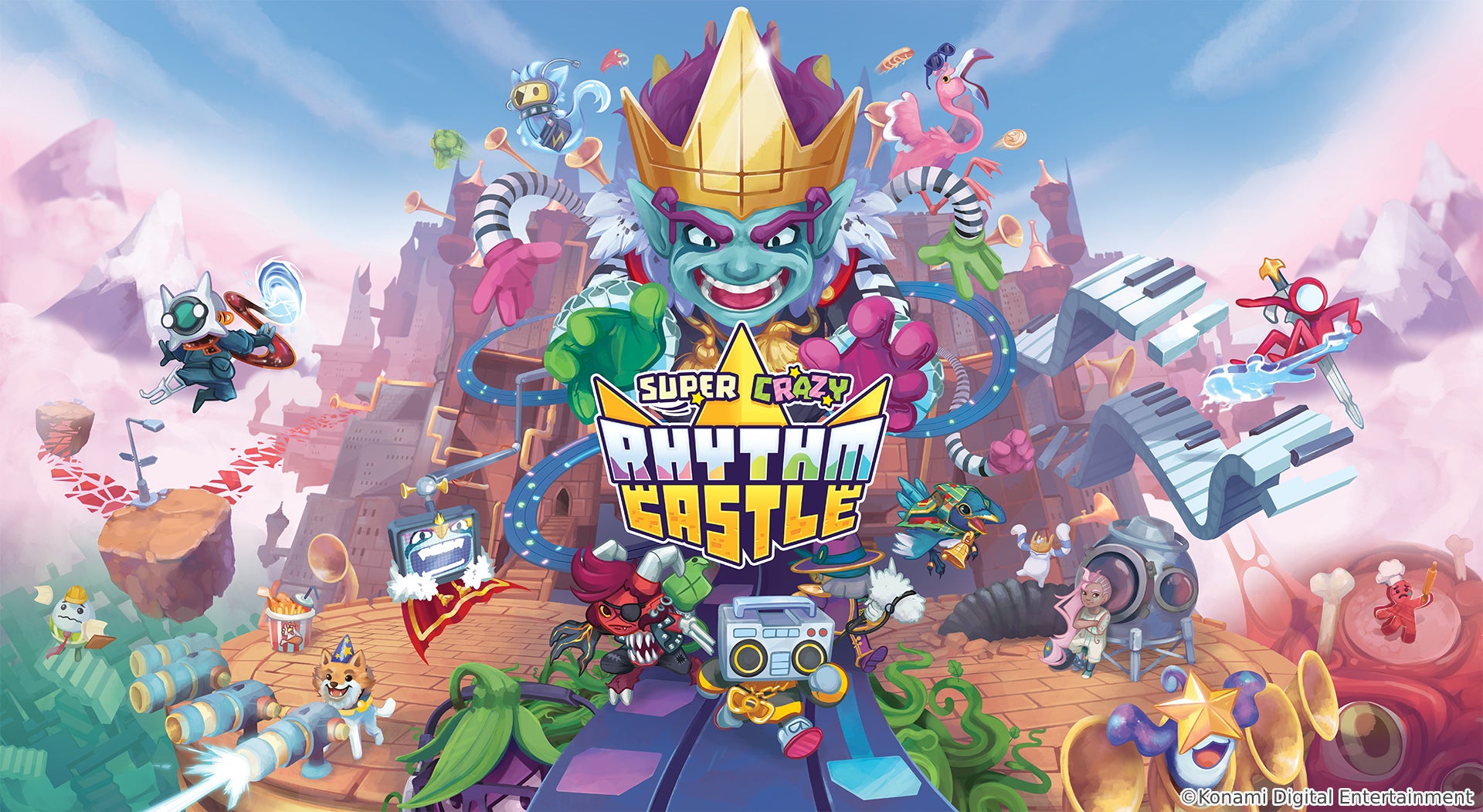 みんなでハチャメチャパーティー⁈　リズムアドベンチャー『Super Crazy Rhythm Castle』2023年11月14日に発売決定！のサブ画像1