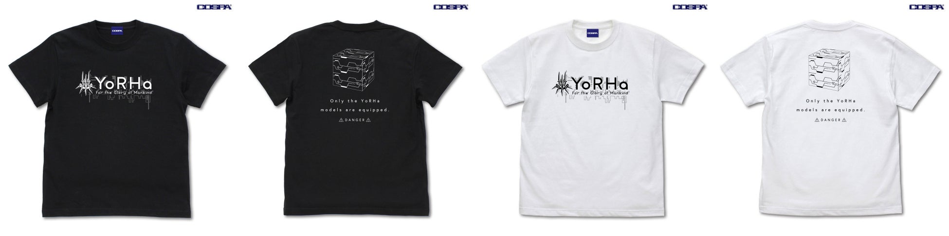 アニメ『NieR:Automata Ver1.1a』2B、9S、ヨルハ部隊イメージの「Tシャツ」がCOSPAから登場！〈東京ゲームショウ2023〉での先行販売も決定！【株式会社コスパ】のサブ画像6