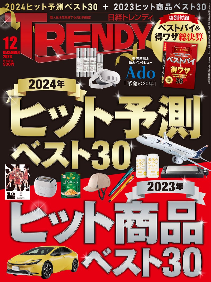 オンラインコミュニケーションをサポートする減音デバイス“Privacy Talk”が「日経トレンディ2024年ヒット予測ベスト30」にて第6位に選出のサブ画像1_「日経トレンディ2024年ヒット予測ベスト30」で6位に選出