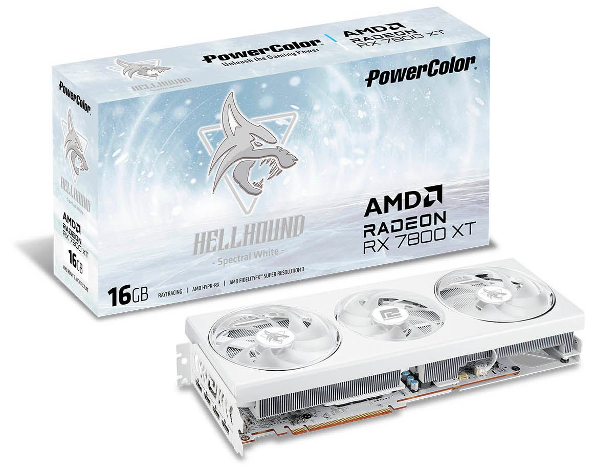 PowerColorからRadeon RX 7800 XT ホワイトカラーの高冷却3連ファン搭載グラフィックボード『RX7800XT 16G-L/OC/WHITE』発売のサブ画像1