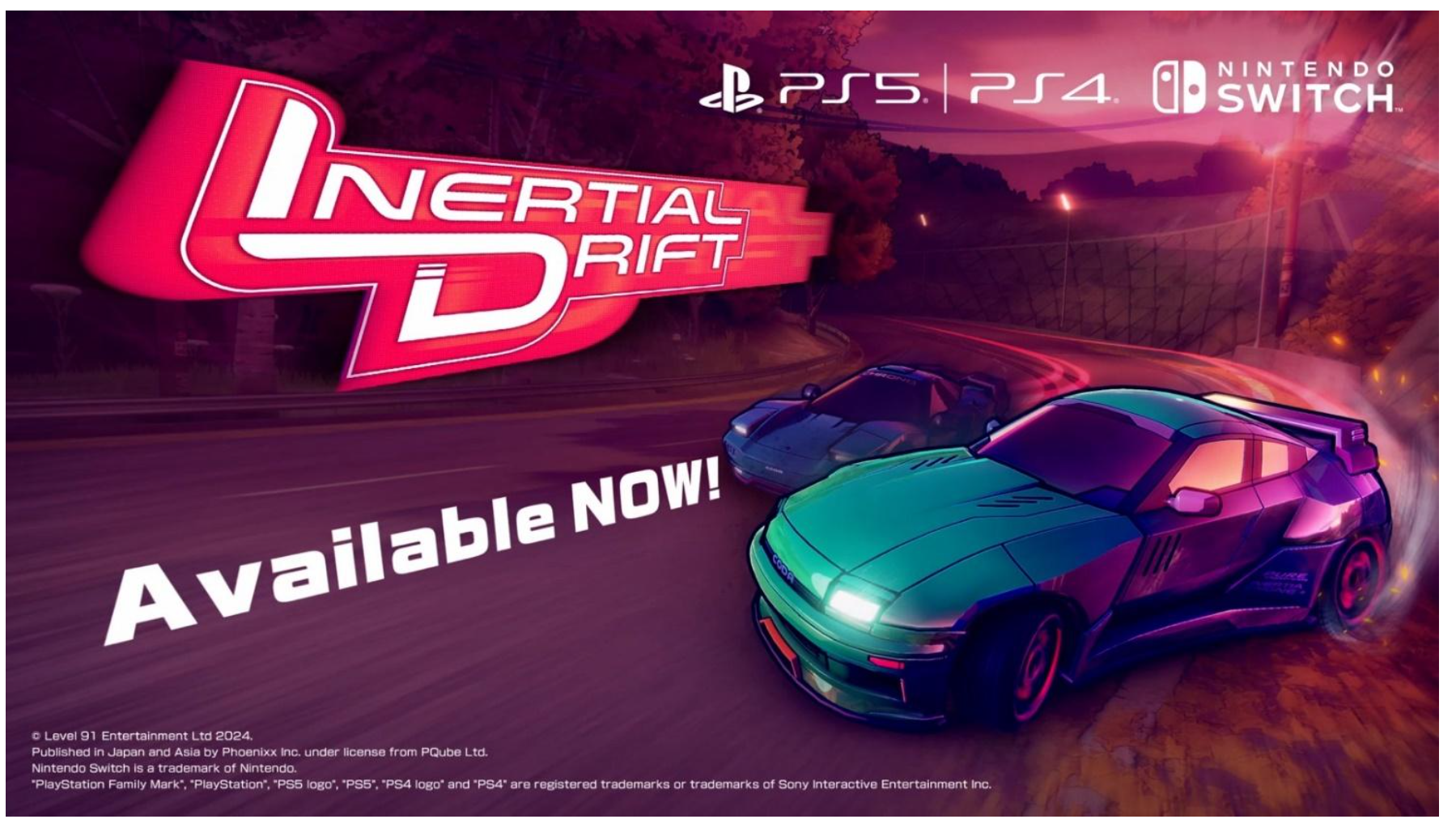 スピードもテンションもMAXで走れ！新感覚のツインスティックドリフトレーサー『Inertial Drift』Switch/PS4/PS5版が本日配信開始のサブ画像1