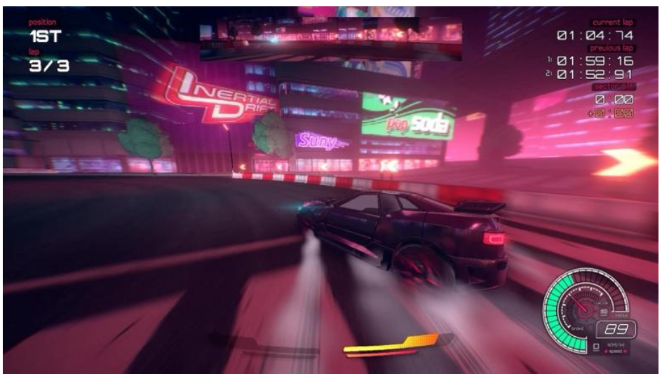 スピードもテンションもMAXで走れ！新感覚のツインスティックドリフトレーサー『Inertial Drift』Switch/PS4/PS5版が本日配信開始のサブ画像4