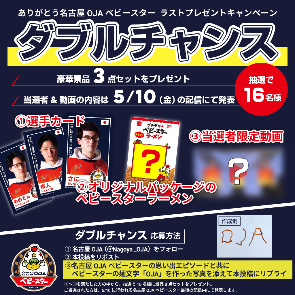 「ありがとう名古屋OJAベビースター」名古屋OJA カードゲーム部門、卒業イベントを開催！！のサブ画像5