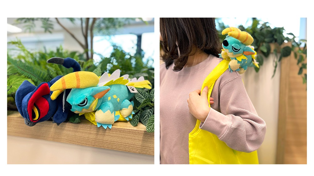 可愛い「ぬいぐるみ武器」をリアルで持ち歩けちゃう？！　『モンスターハンターライズ：サンブレイク』から「ぬいぐるみ付きエコバッグ」が登場！のサブ画像1