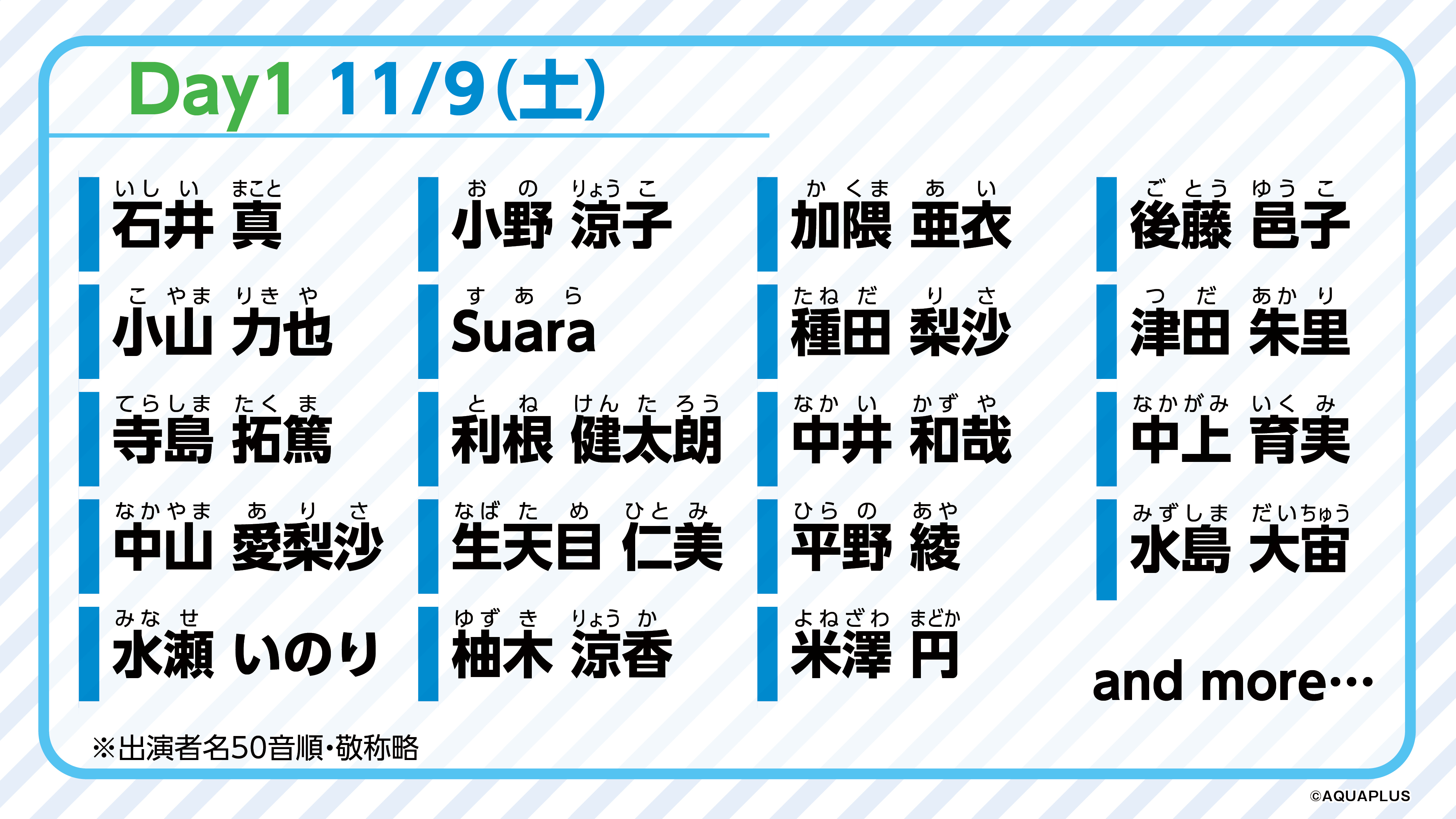 「大アクアプラス祭 -30th Anniversary-」キービジュアル公開＆一部キャスト解禁！チケット最速先行抽選受付を公式ファンクラブの年会費プレミアムプランを対象に開始のサブ画像4