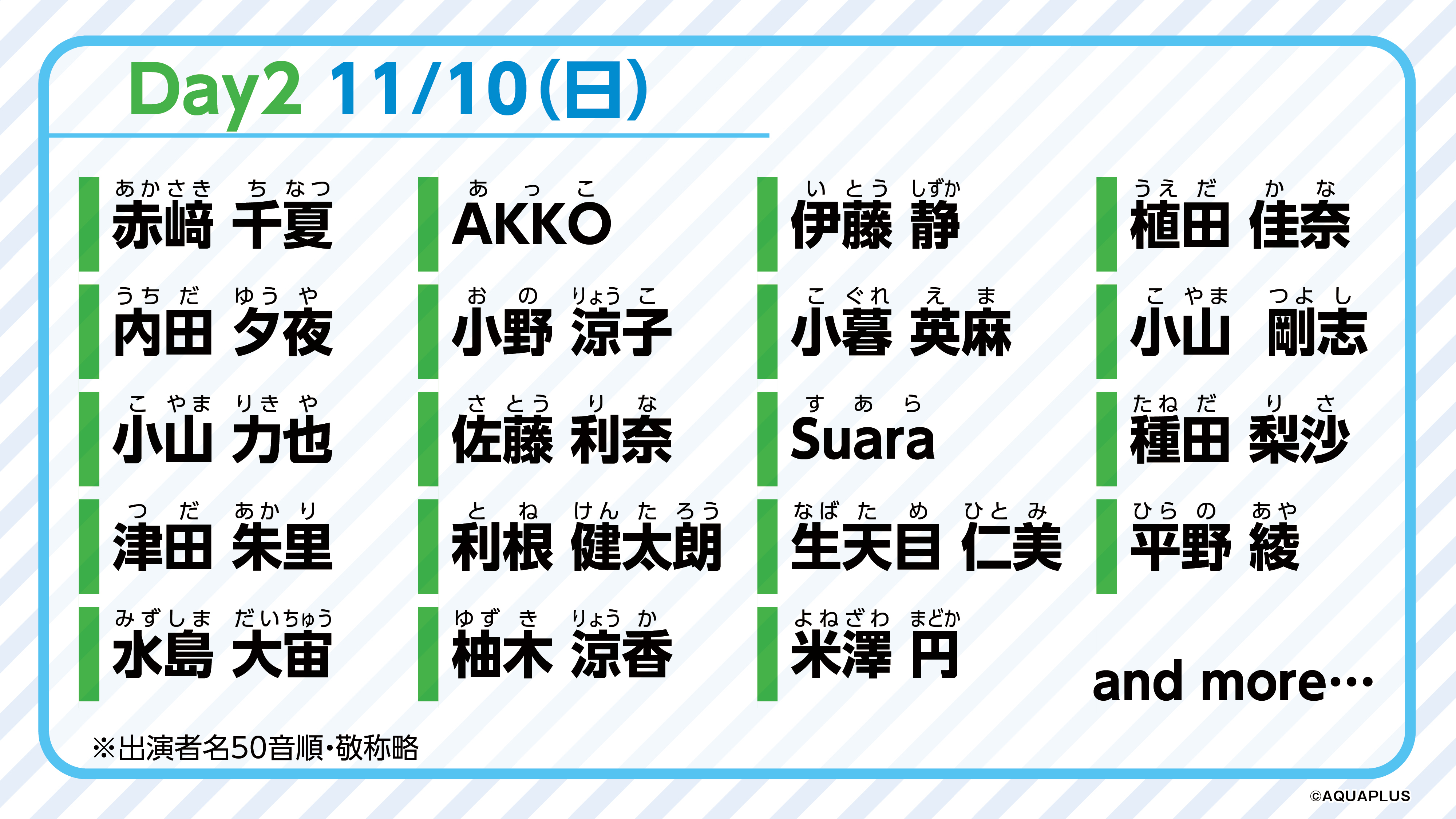 「大アクアプラス祭 -30th Anniversary-」キービジュアル公開＆一部キャスト解禁！チケット最速先行抽選受付を公式ファンクラブの年会費プレミアムプランを対象に開始のサブ画像5