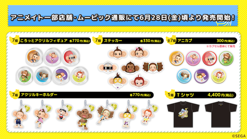 『スーパーモンキーボール バナナランブル』組み合わせができるかわいいLINEスタンプが登場！他にもアイアイたちのかわいいグッズの発売やコラボの開催も決定！のサブ画像2