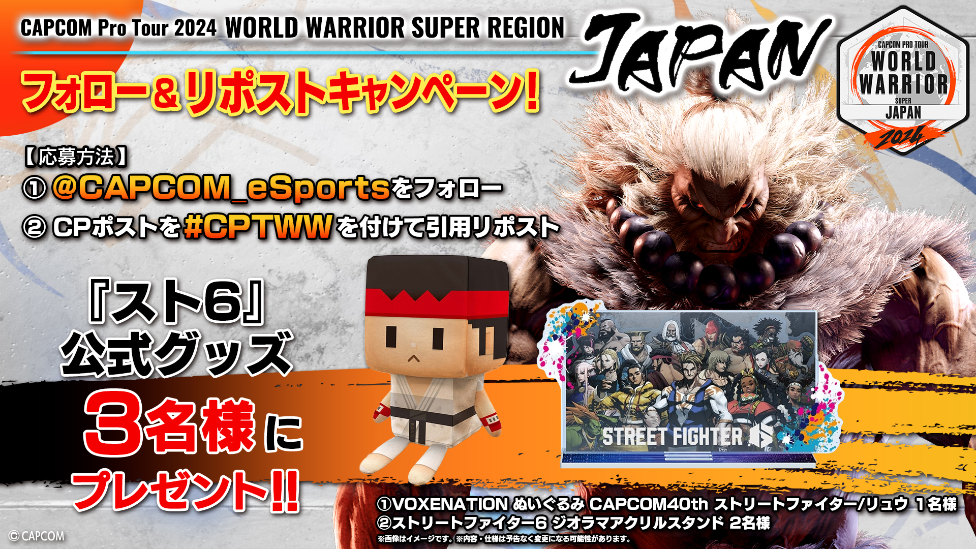 「Capcom Pro Tour 2024 ワールドウォリアー 日本大会」第1回は7月28日（日）開催！のサブ画像7