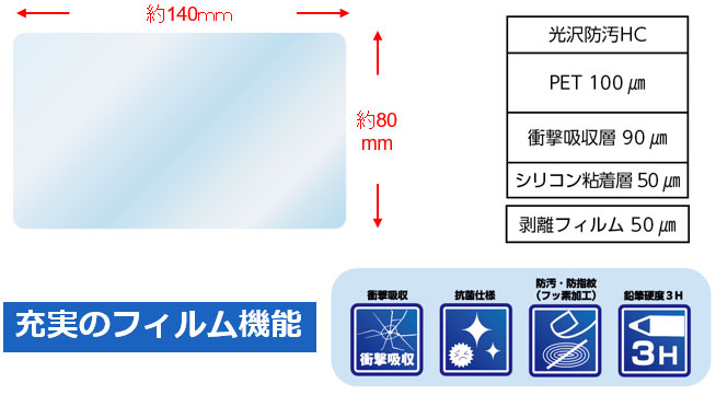 Nintendo SwitchライセンスアクセサリーNintendo Switch用保護フィルム衝撃吸収シリーズ 全３種（各1,628円（税込））2024年8月下旬より発売開始予定！のサブ画像6