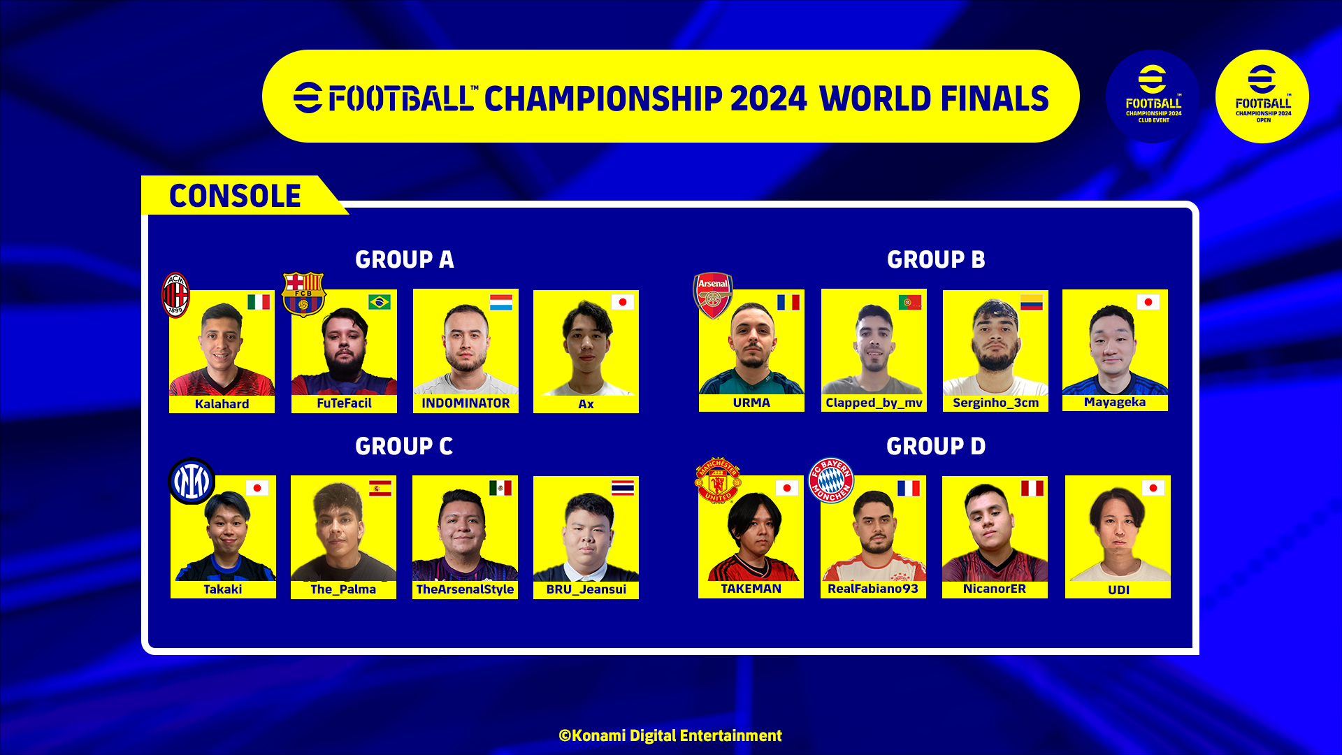 欧州強豪クラブの代表選手や地域予選を勝ち上がった選手が集う「eFootball™ Championship 2024 World Finals」7月20日(土)、21日(日)に開催！のサブ画像5