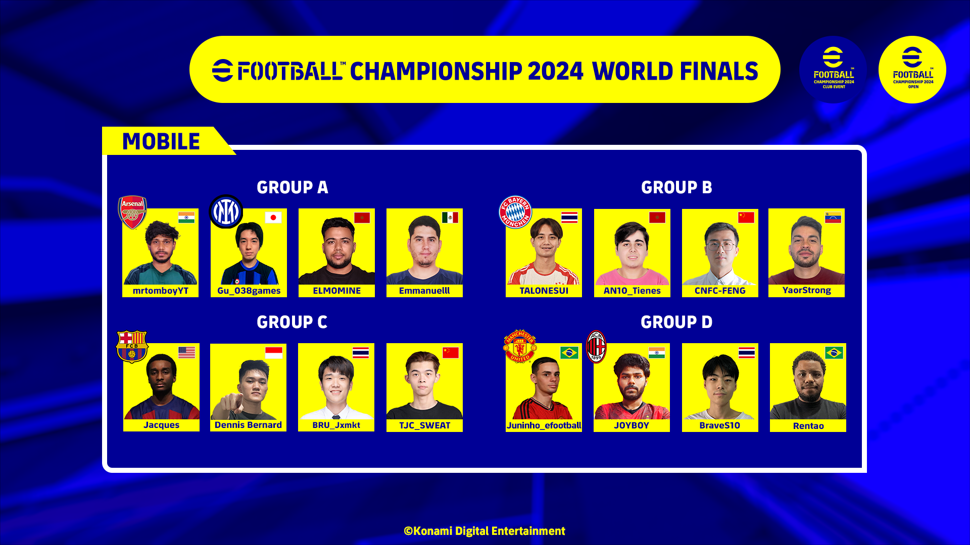 欧州強豪クラブの代表選手や地域予選を勝ち上がった選手が集う「eFootball™ Championship 2024 World Finals」7月20日(土)、21日(日)に開催！のサブ画像6