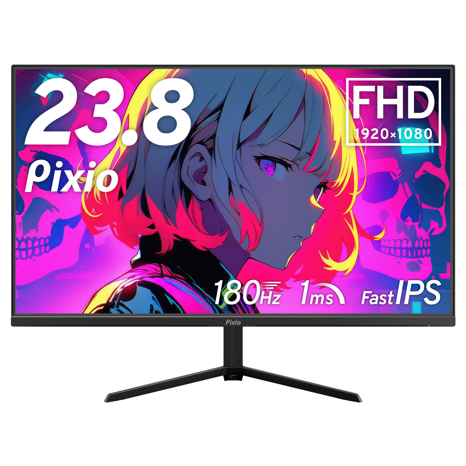 「Pixio」より 23.8インチ FHD 180Hz Fast IPSのゲーミングモニター「PX248 Prime Plus」ホワイトなどを新発売。ホワイトカラーのHDMIケーブルも同時発売のサブ画像3